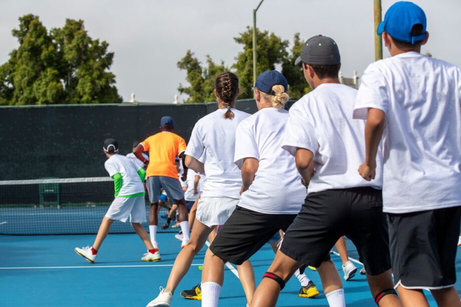 Youth,Athletes,Warming,Up,For,Tennis